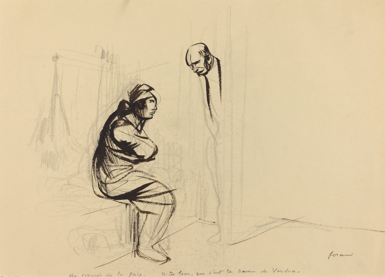 Au congrès de la Paix, ca. 1919 von Jean Louis Forain