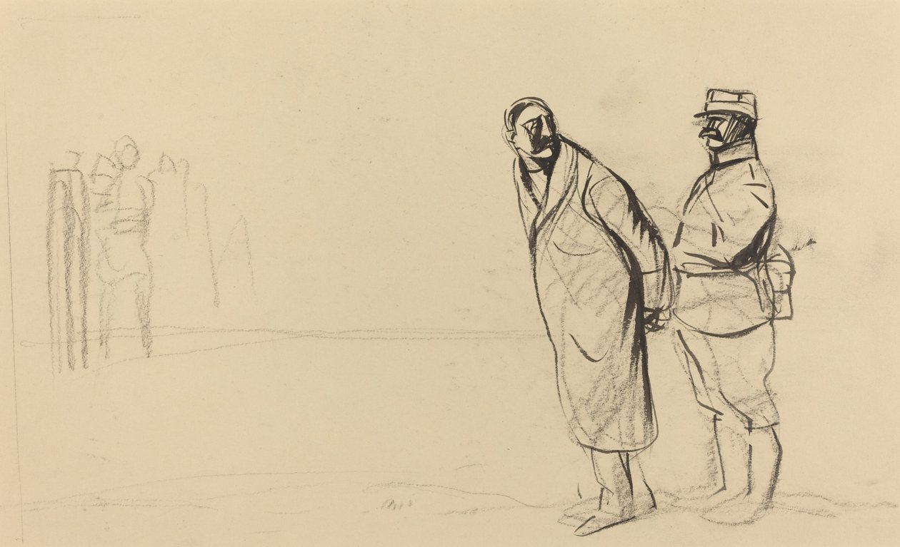 An der Front von Vincennes. Bolo Pacha von Jean Louis Forain