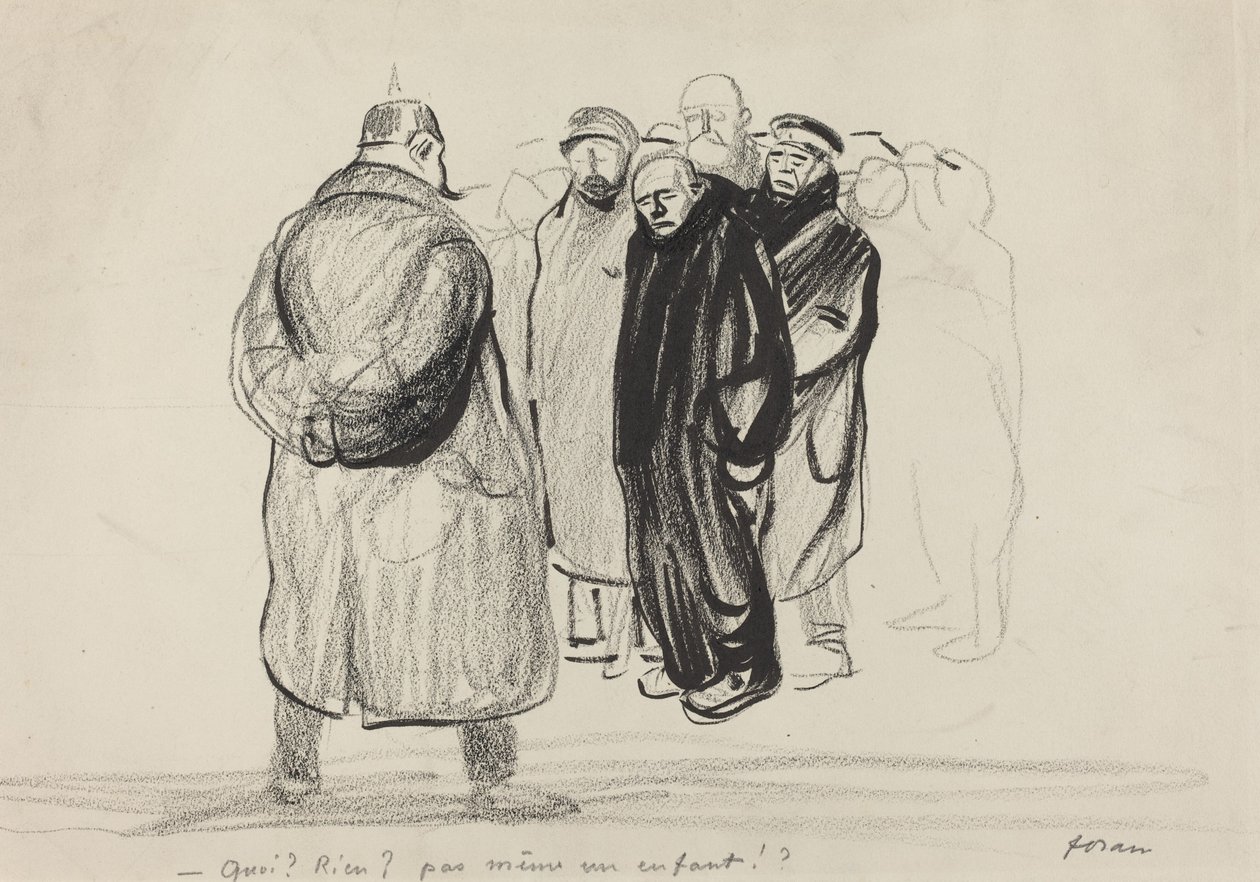 Bredouilles. Die Besatzung eines Zeppelins, wahrscheinlich 1915 von Jean Louis Forain