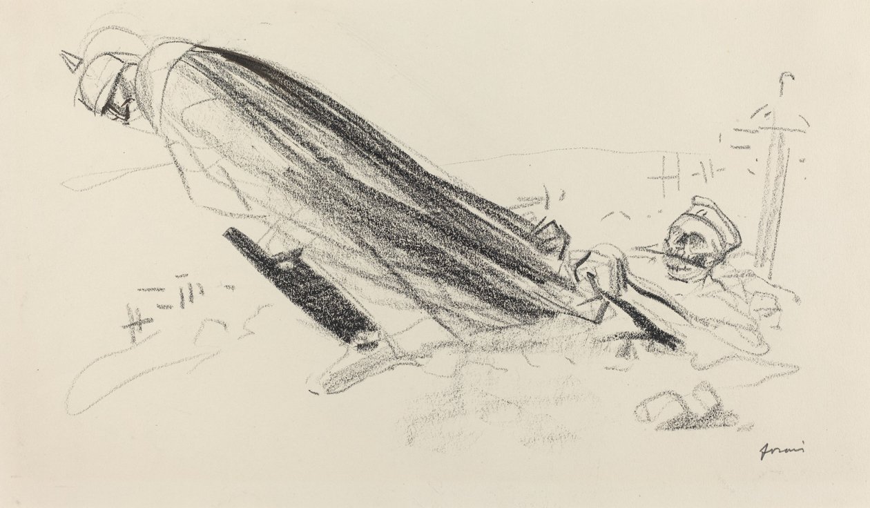 Ceux de la priemiere heure. "Sire! ou en somme-nous de "la guerre fraiche et joyeuse"?..." von Jean Louis Forain