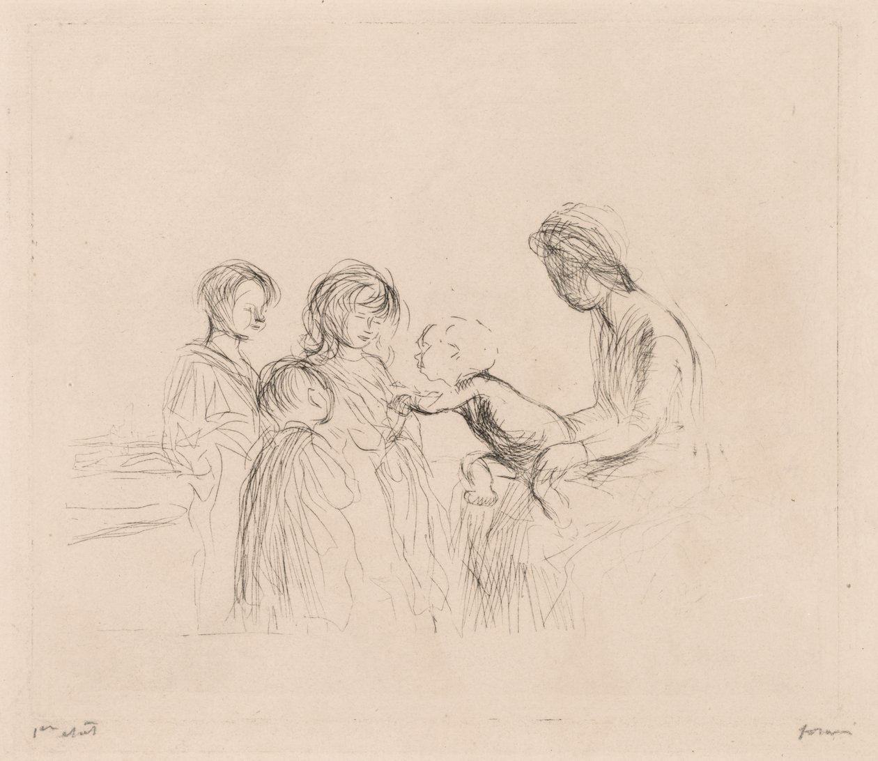 Madonna und Kinder von Jean-Louis Forain