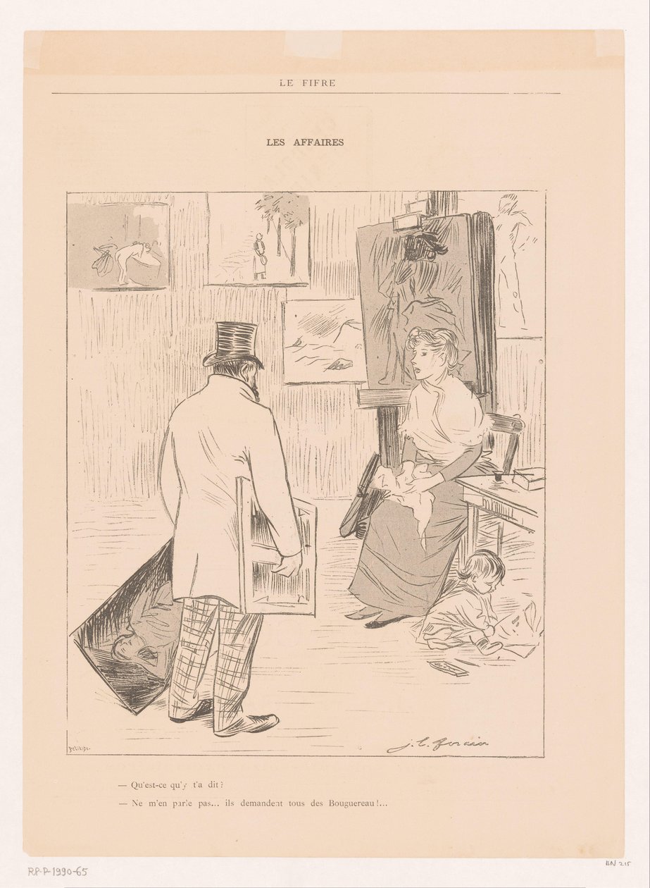 Malerfamilie im Atelier von Jean Louis Forain