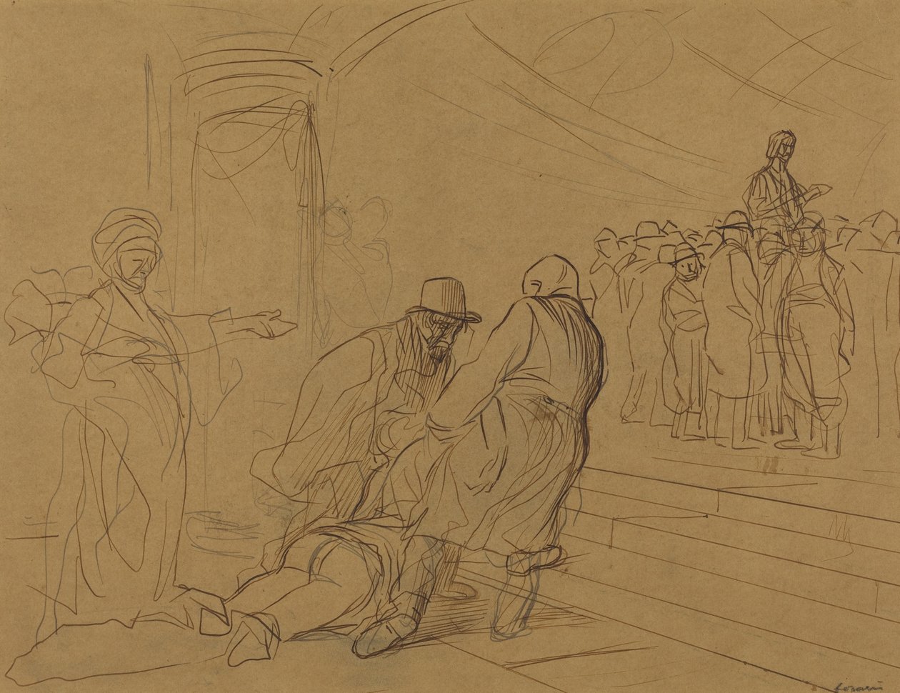 Die Ehebrecherin von Jean-Louis Forain