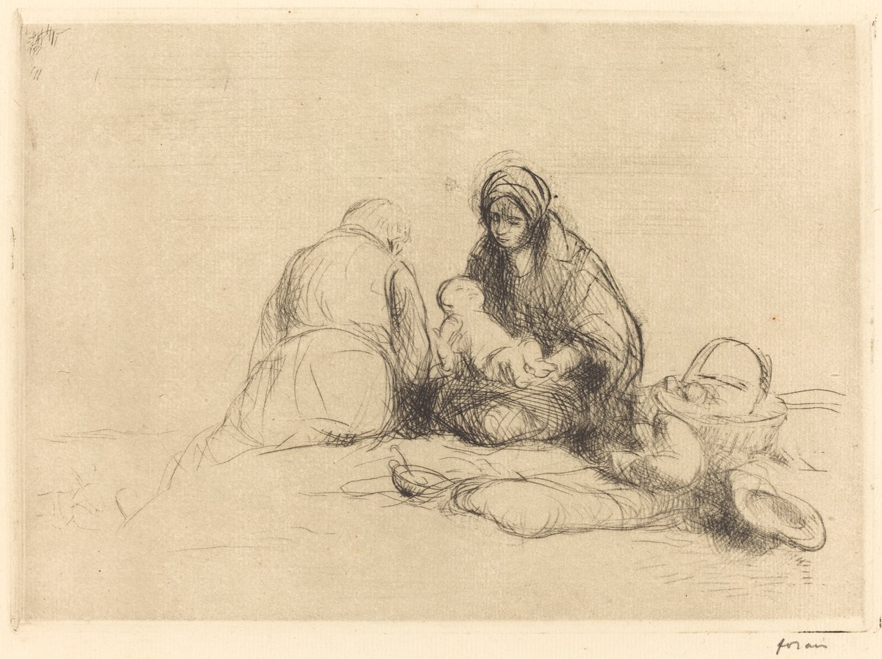 Die Rast auf der Flucht nach Ägypten von Jean Louis Forain