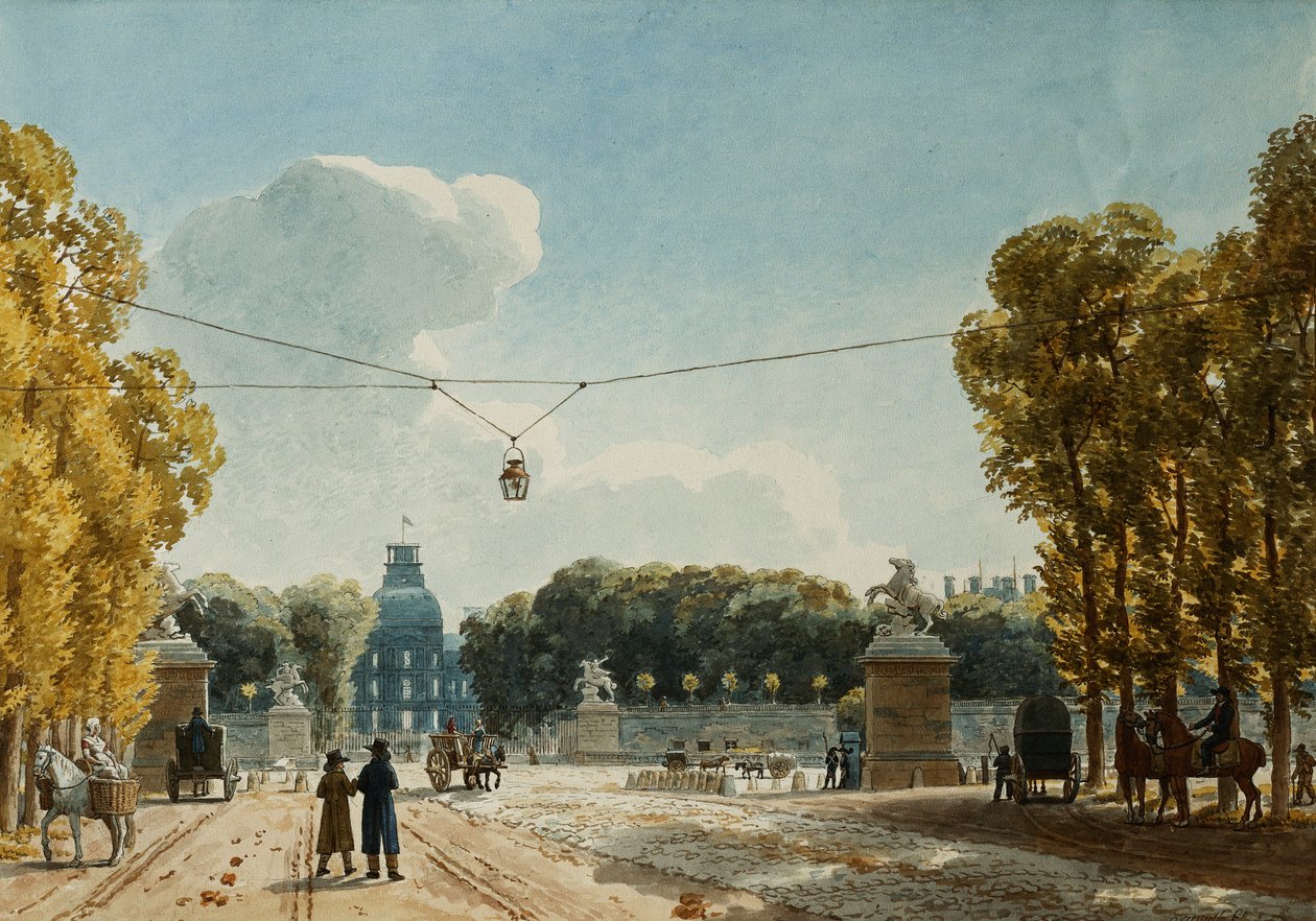 Ein Blick auf die Tuilerien vom Champs-Elysees von Jean Lubin Vauzelle
