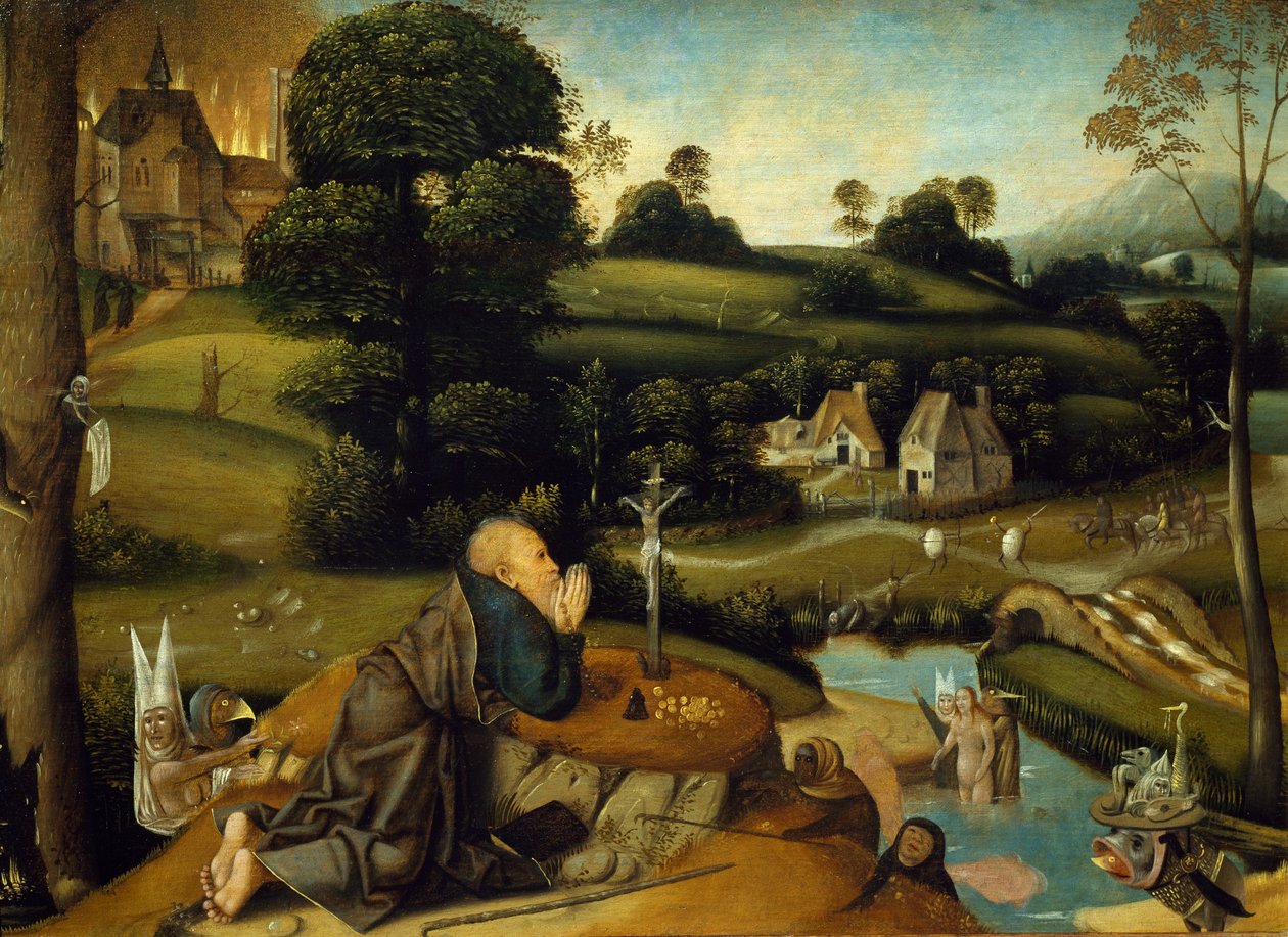 Versuchung des Hl. Antonius von Jean Mandyn: Kunstdruck