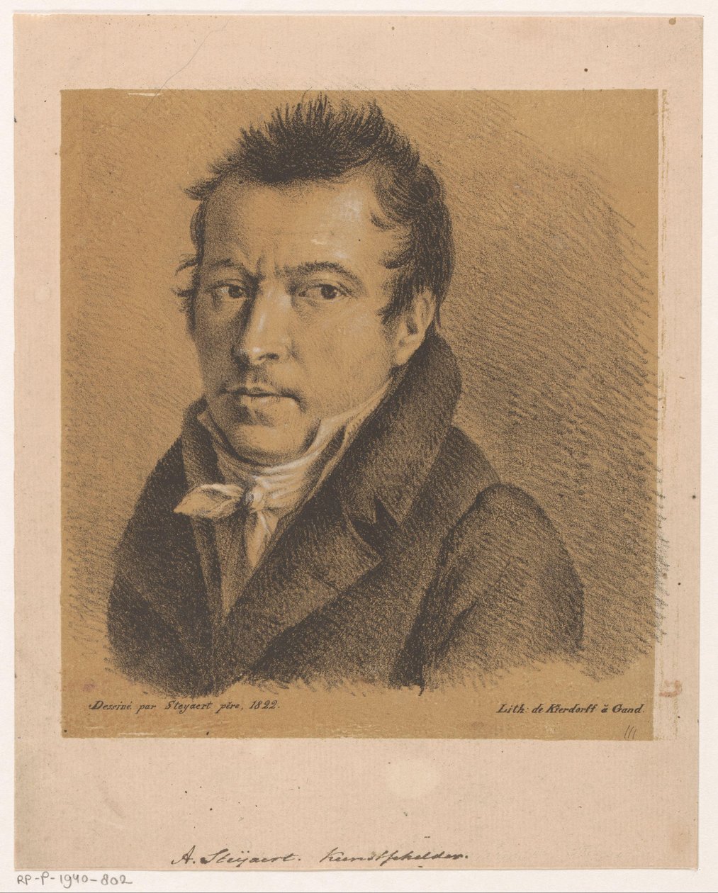 Porträt von Antoine Ignace Steyaert von Jean Matthieu Kierdorff