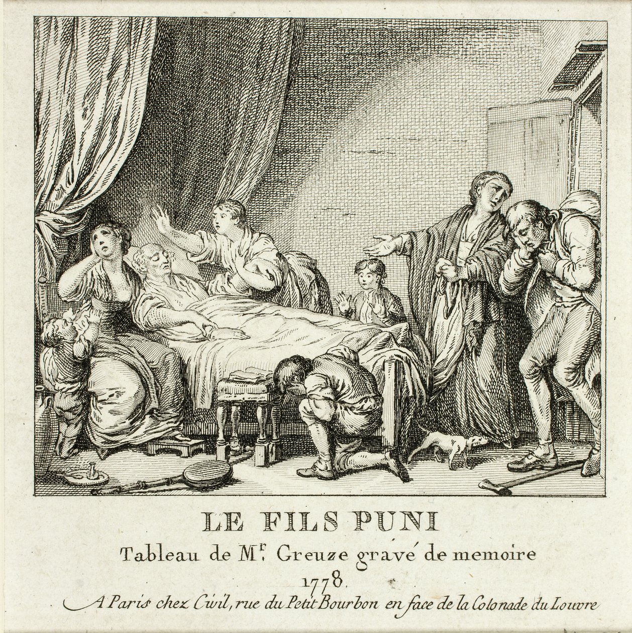 Der bestrafte Sohn von Jean Michel Moreau
