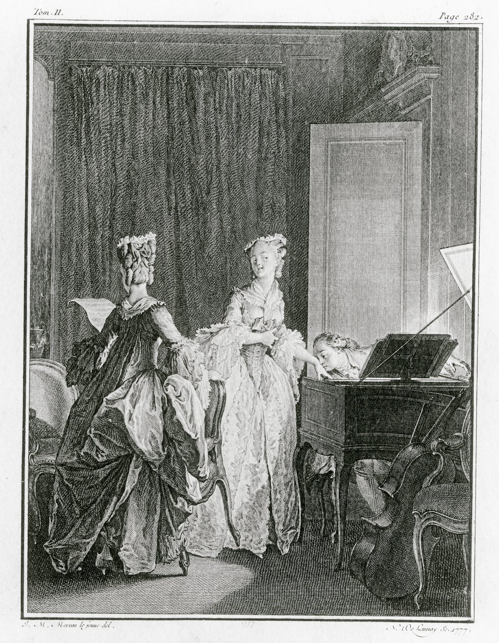 Das Cembalo, Illustration aus 