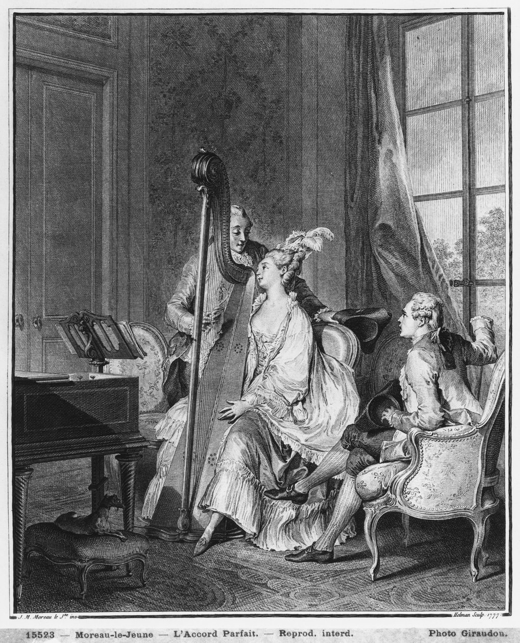 Der perfekte Akkord, graviert von Isidore Stanislas Helman, 1777 von Jean Michel the Younger Moreau