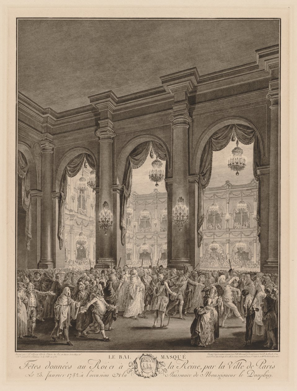 Der Maskenball, 1782 von Jean Michel the Younger Moreau