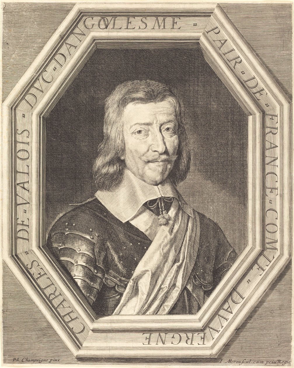 Charles de Valois, Herzog von Angoulême von Jean Morin after Philippe de Champaigne