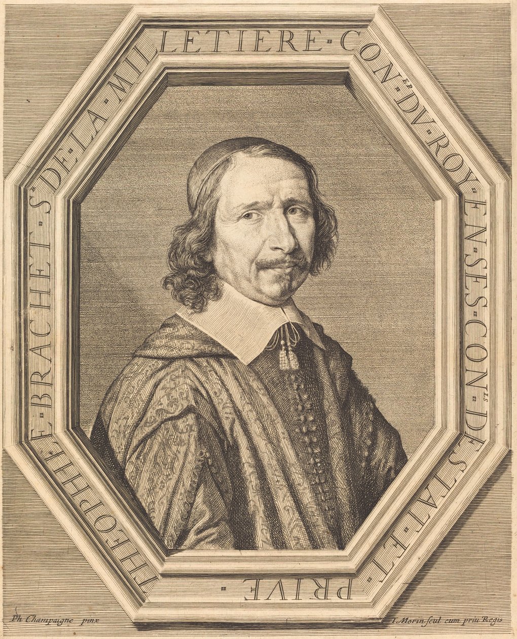 Theophile Brachet de la Milletiere von Jean Morin after Philippe de Champaigne