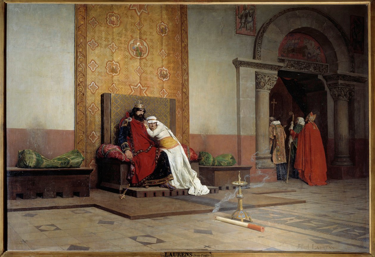 Exkommunikation von Robert II. dem Frommen im Jahr 998 von Jean Paul Laurens