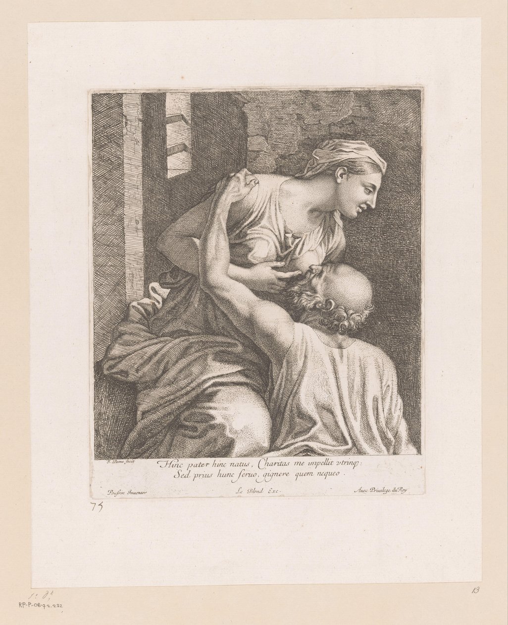Cimon und Pero von Jean Pesne