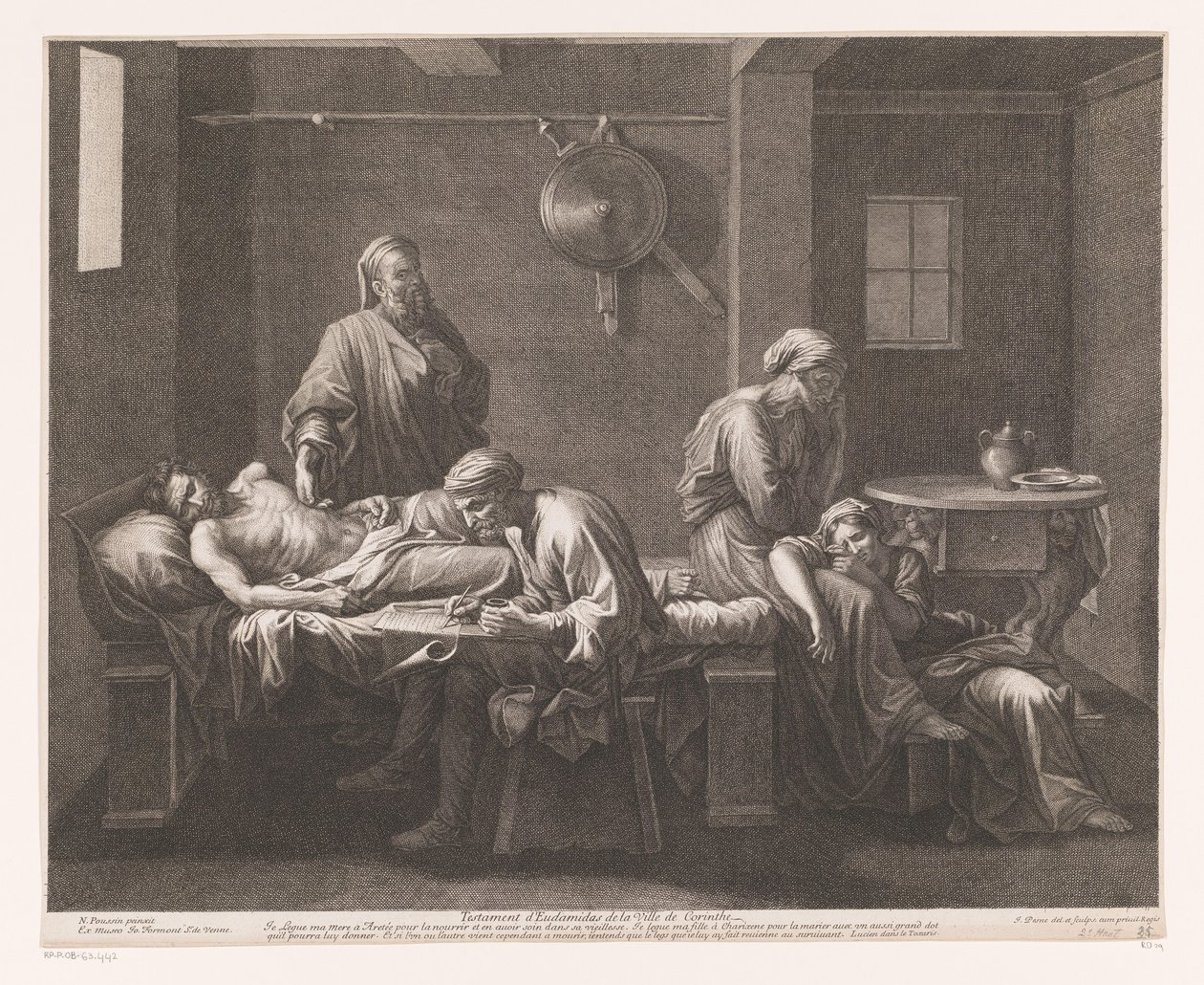 Testament von Eudamidas von Jean Pesne