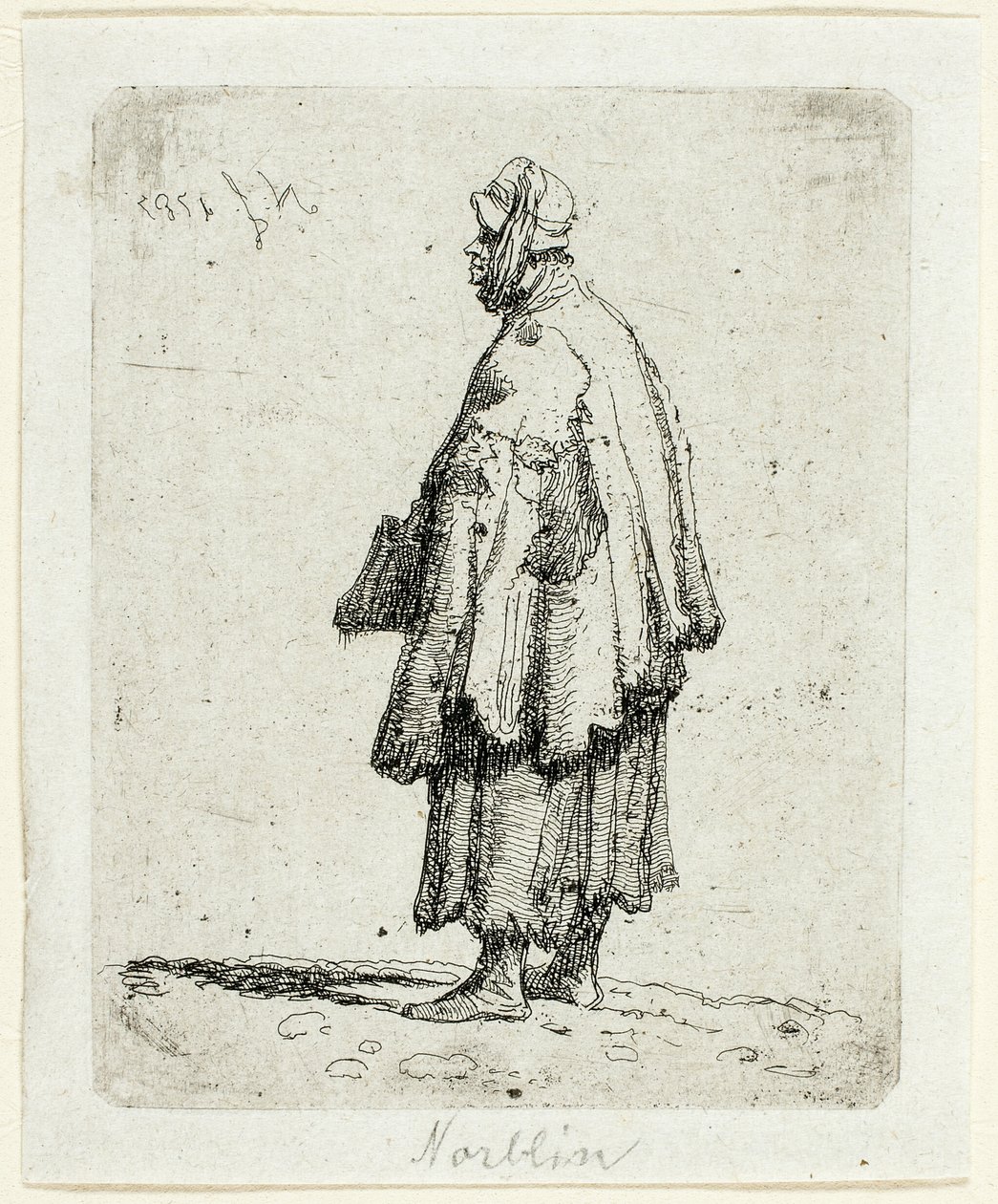 Bettlerin von Jean Pierre Norblin de La Gourdaine