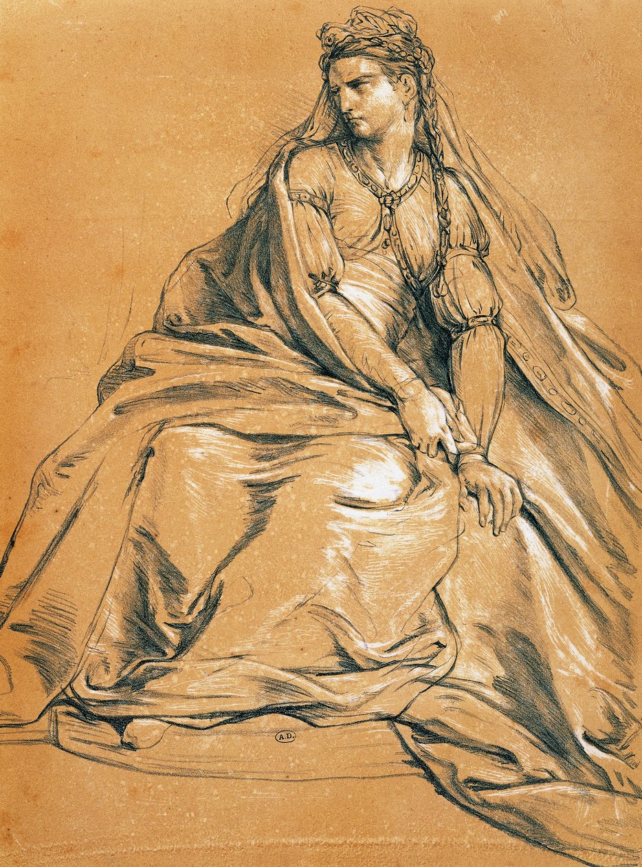 Die Schauspielerin Adrienne Lecouvreur in der Titelrolle von Andromaque von Jean Racine