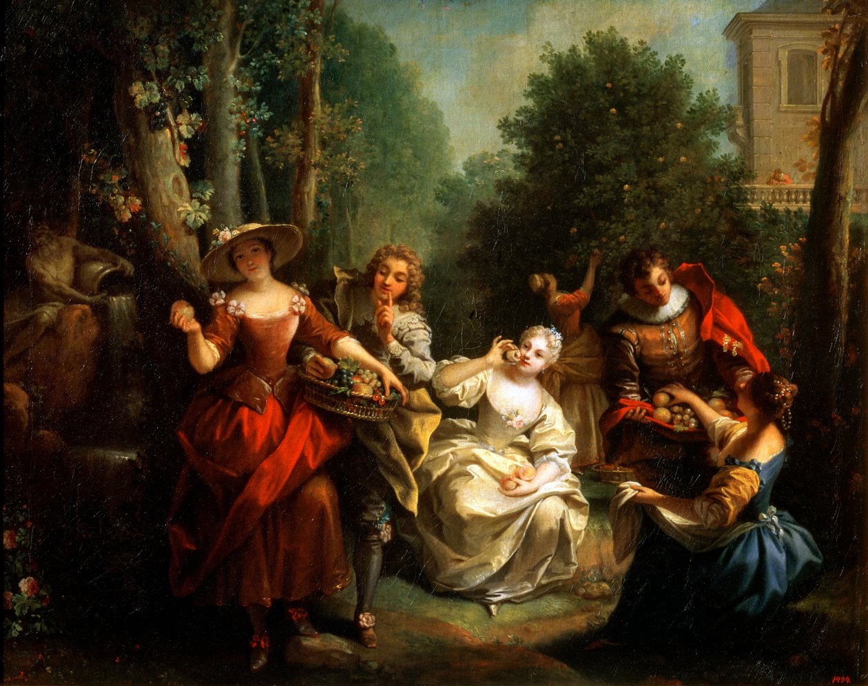 Geschmack aus der Serie Die fünf Sinne, späte 1720er oder frühe 1730er Jahre von Jean Raoux