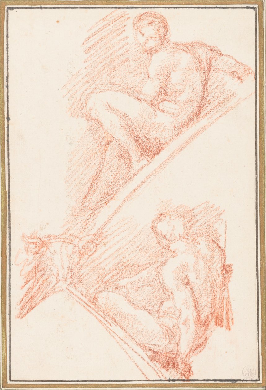 Figuren von der Decke der Sixtinischen Kapelle von Jean Robert Ango