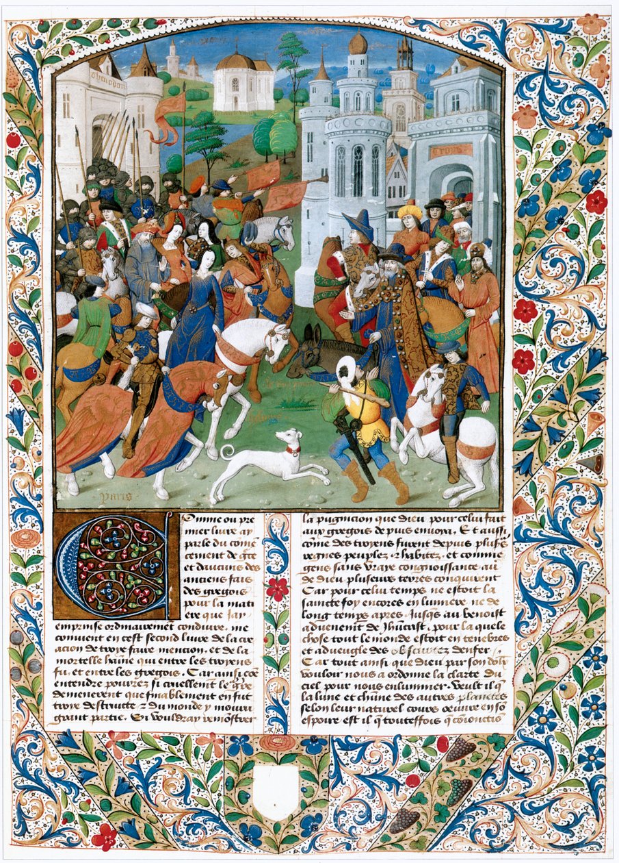 Chronique de la Bouquechardiere, Weltgeschichte von Jean de Courcy, Seigneur de Bourg-Achard von Jean de Courcy