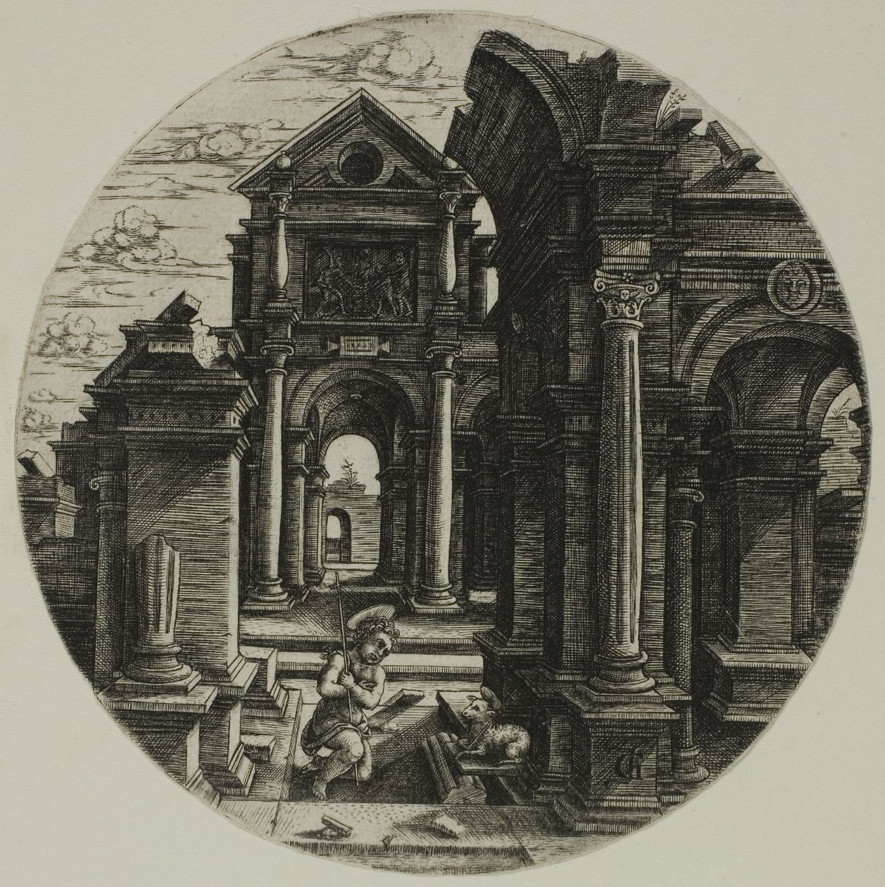 Das Jesuskind Johannes der Täufer von Jean de Gourmont