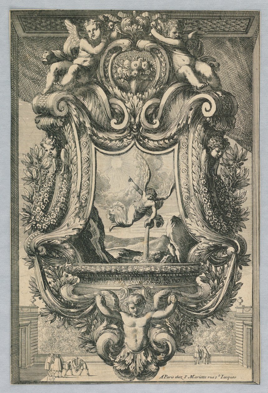 Entwurf für Weihwasserspeier, aus "Inventions Pour Faire des Plaques" von Jean le Pautre