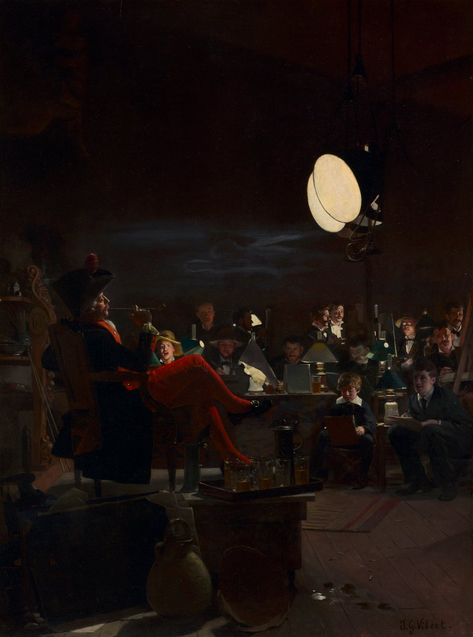 Abendkurs, ca. 1881 von Jean or Jehan Georges Vibert