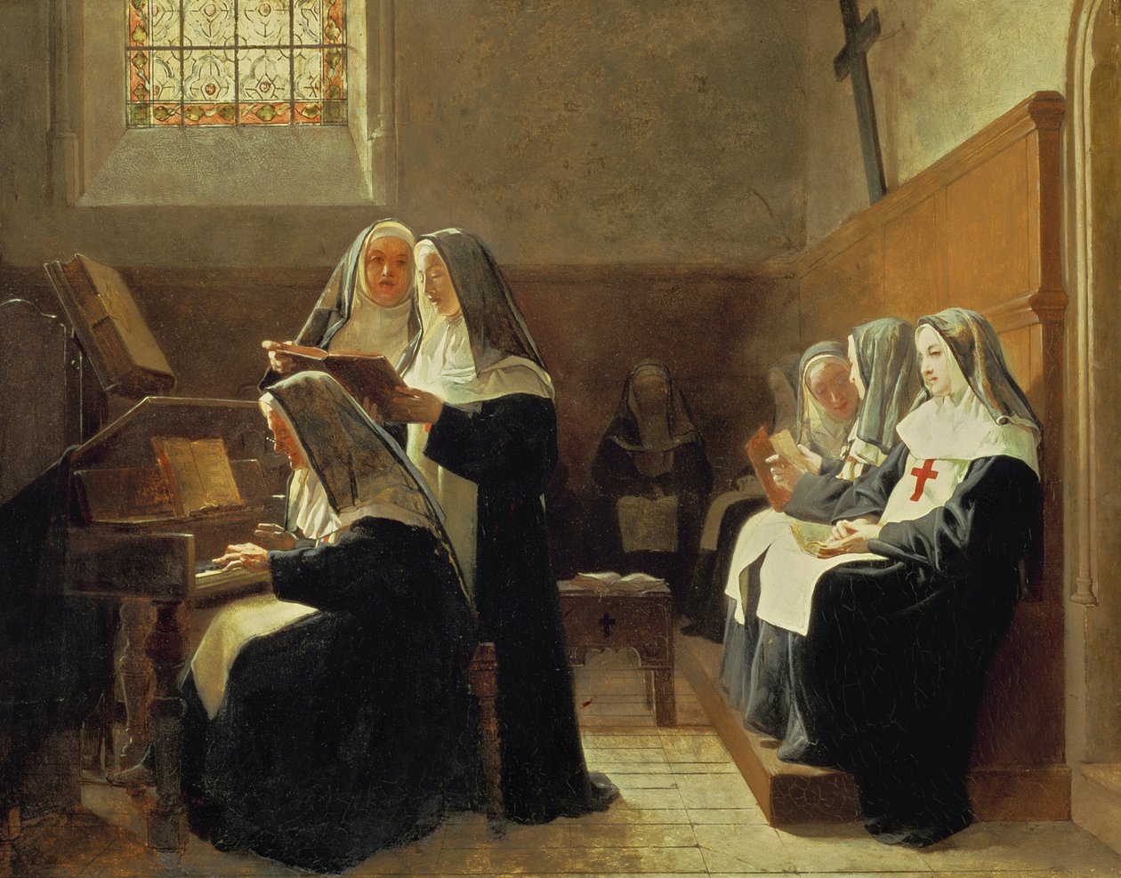 Der Klosterchor, 1865 von Jean or Jehan Georges Vibert