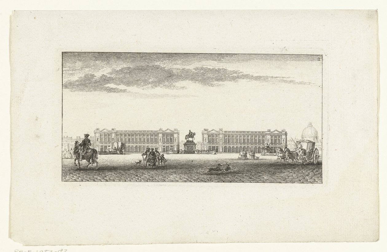 Ansicht des Place Louis XV in Paris von Jeanne Françoise Ozanne