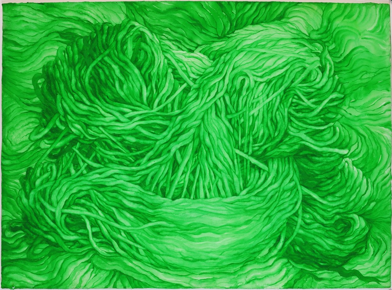 Wolle Grün von Jeanne Maze