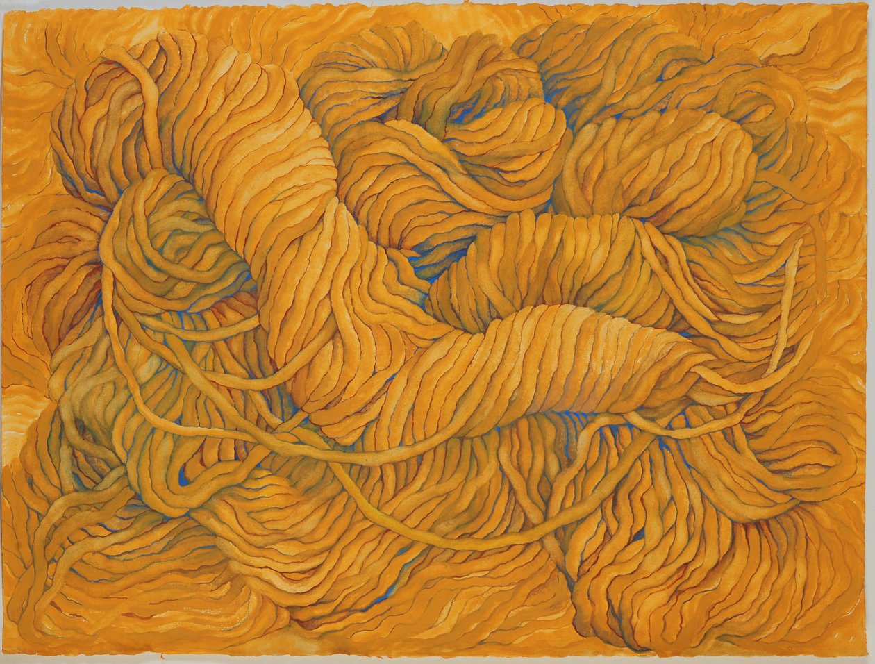 Ocker Gelbe Wolle, 2013 von Jeanne Maze