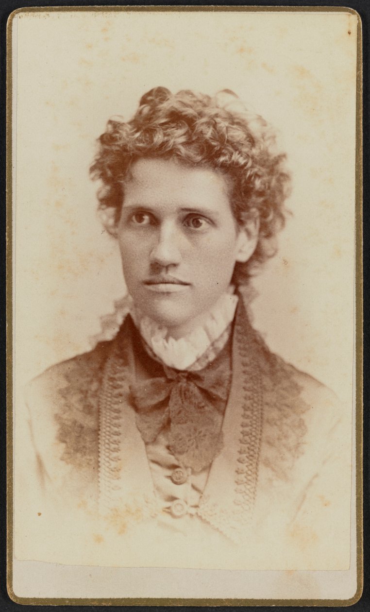 Carte-de-visite Porträt von Miss Julia J. Thomas, ca. 1875 von Jefferson Beardsley
