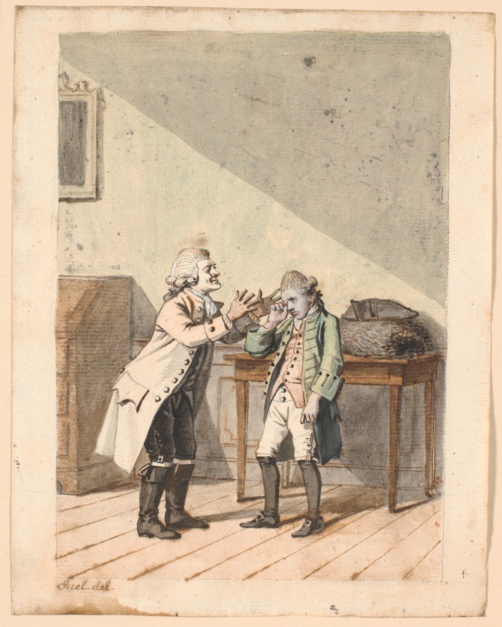 Eine Szene aus P.A. Heibergs "De Vonner og de Vanner" von Jens Juel