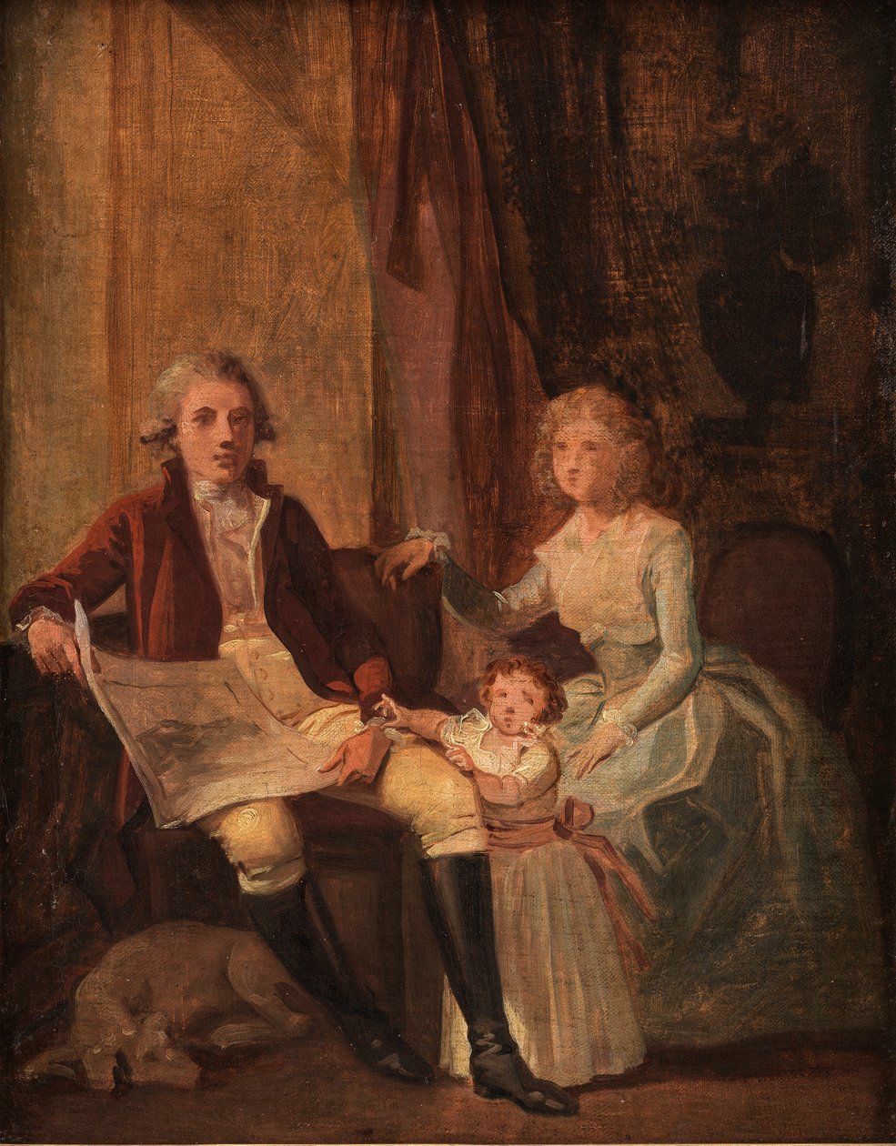 Peder Anker mit Frau und Tochter von Jens Juel