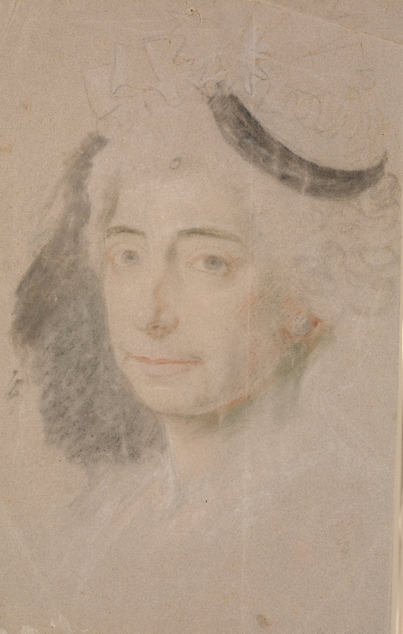 Studie zum Porträt von Frau Margrethe Elisabeth Stampe von Jens Juel