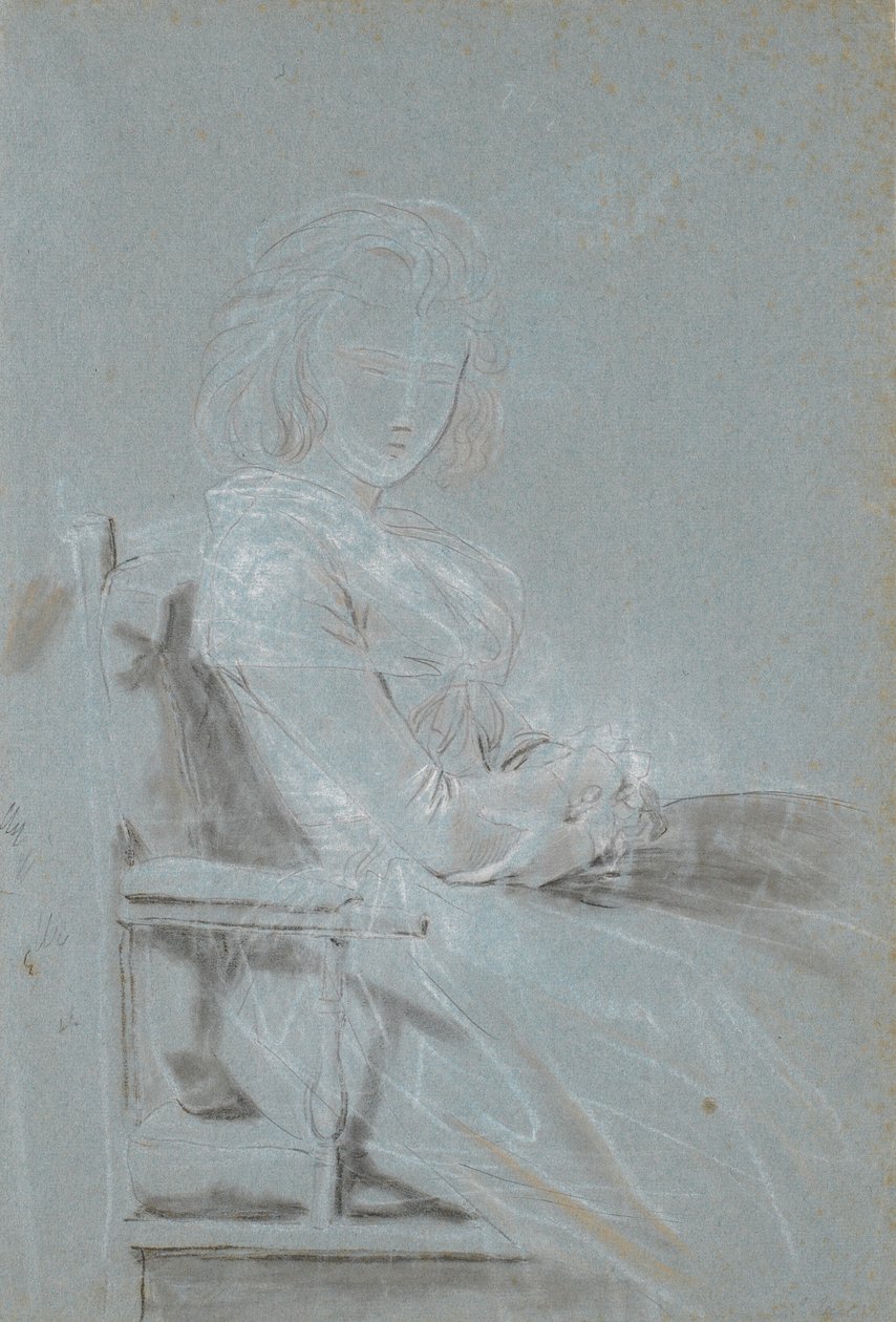 Studie zum Porträt von Ulrike Elenora Wedel Jarlsberg, geborene Brockdorff von Jens Juel