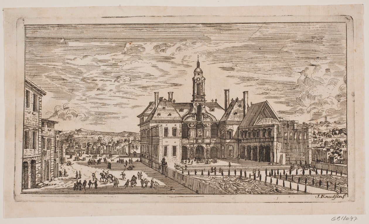 Prospekt eines Platzes in einer italienischen Stadt von Jens Knudsen