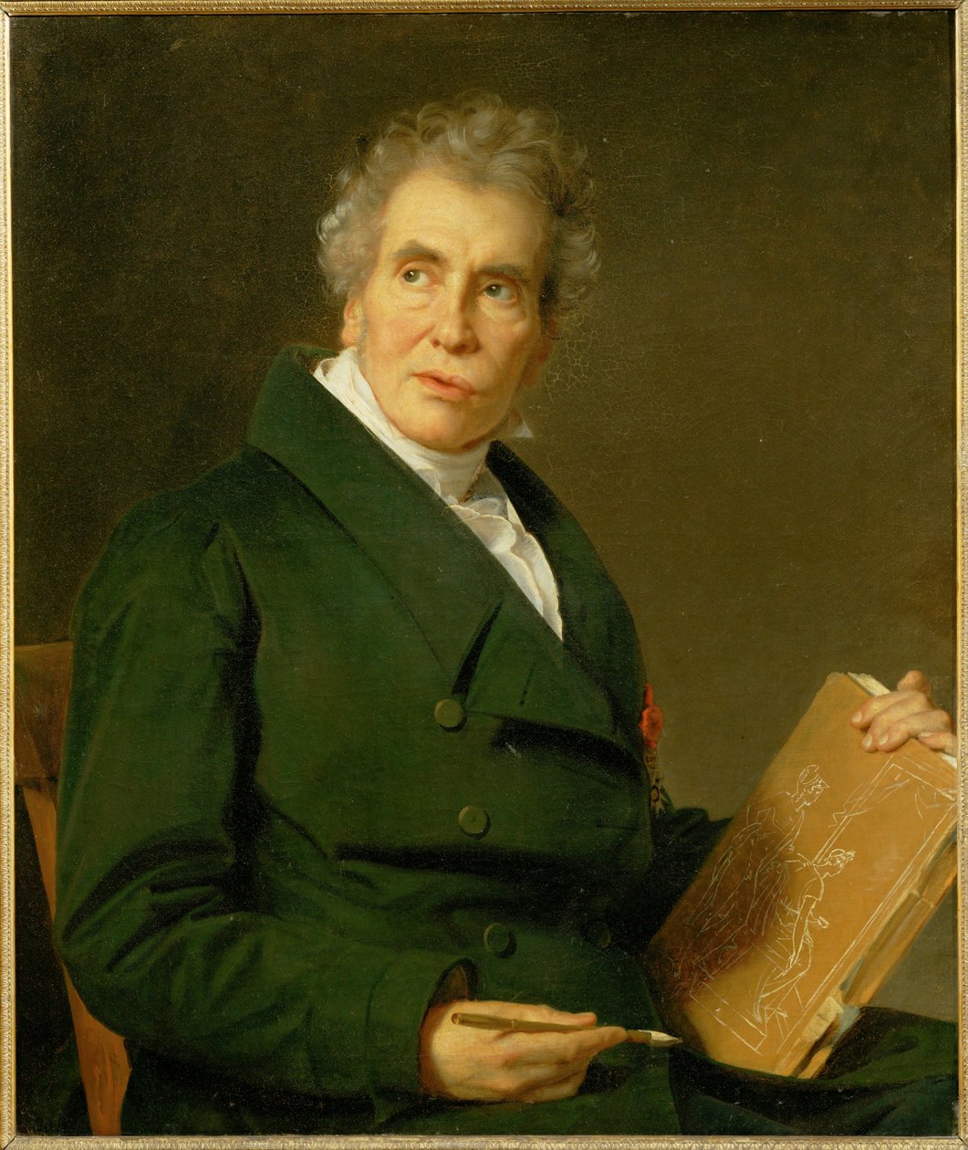 Porträt des Malers Jacques Louis David, im Alter von Jérôme-Martin Langlois