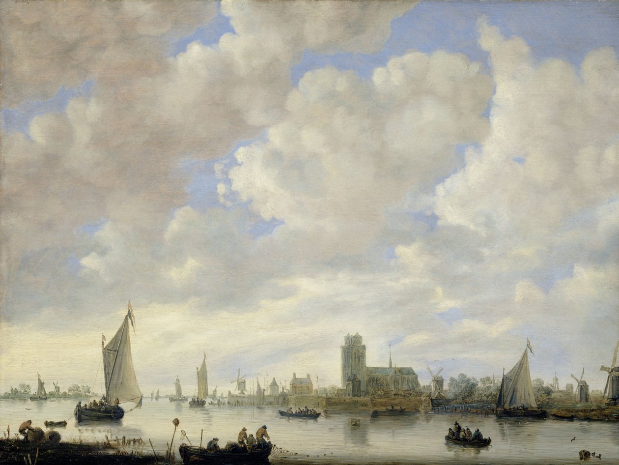 Ansicht der Merwede bei Dordrecht von Jeronymus van Diest (II) (attributed to)