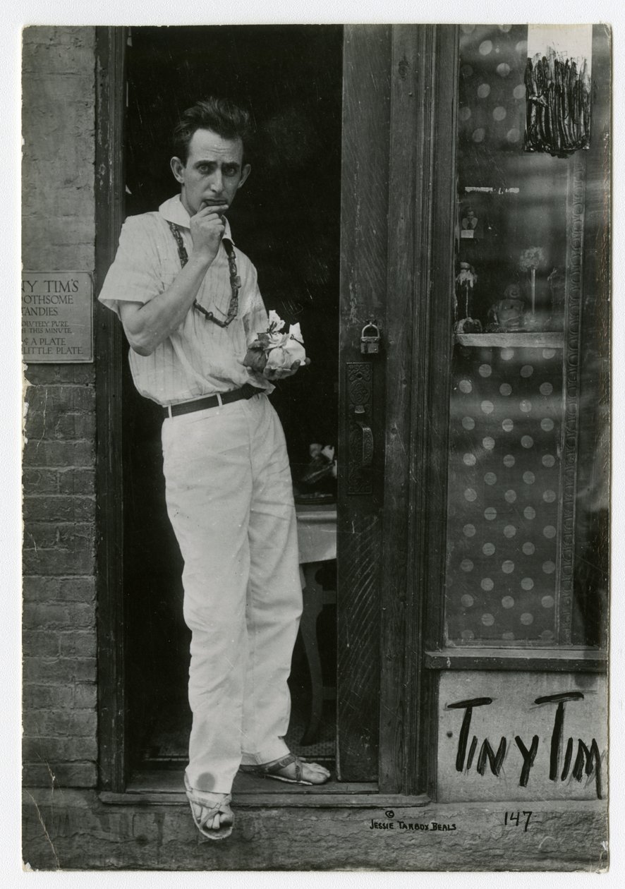 Tiny Tim, Greenwich Village, New York, USA von Jessie Tarbox Beals