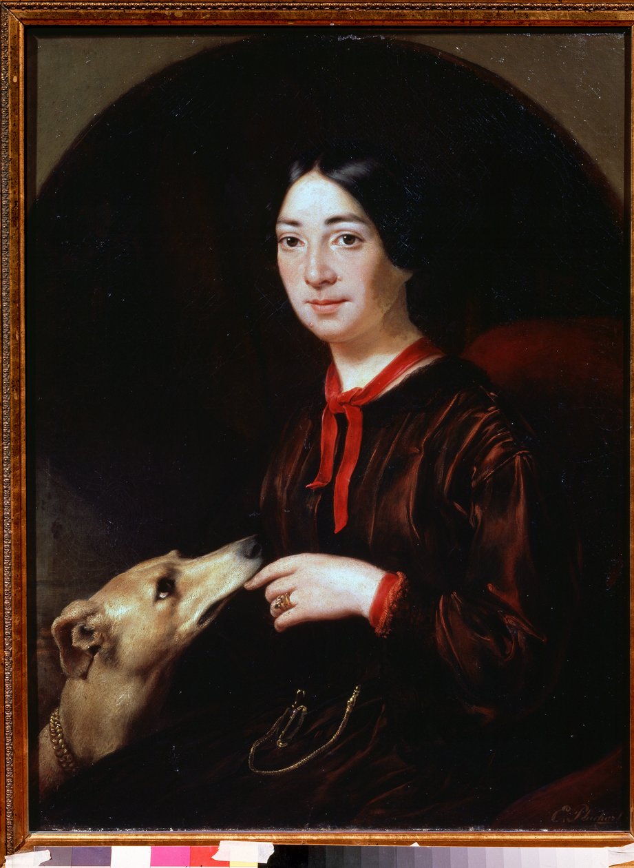 Porträt der Sängerin und Komponistin Pauline Viardot von Jewgenij Alexandrowitsch Pluchart