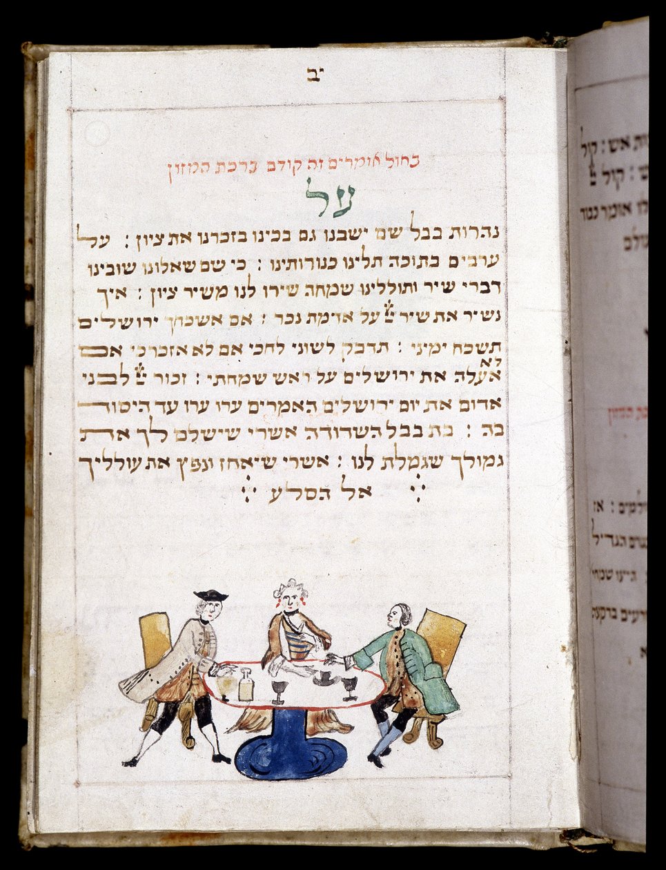 Gebetbuch (12,7 x 8,8 cm) Bamberg 1773. Am Ende des Gebets für den Neumondtag - Jüdisches Museum in Basel, Schweiz von Jewish School