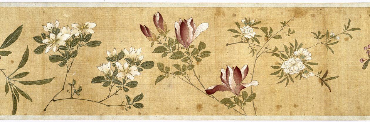 Hundert Blumen, frühes 17. Jahrhundert (Detail) von Jiayan Chen