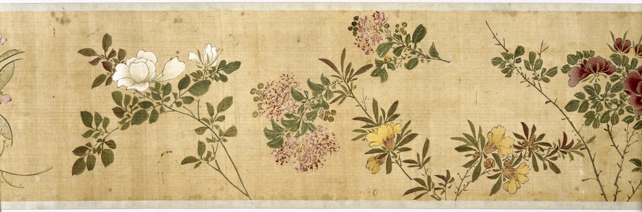 Hundert Blumen, frühes 17. Jahrhundert (Detail) von Jiayan Chen