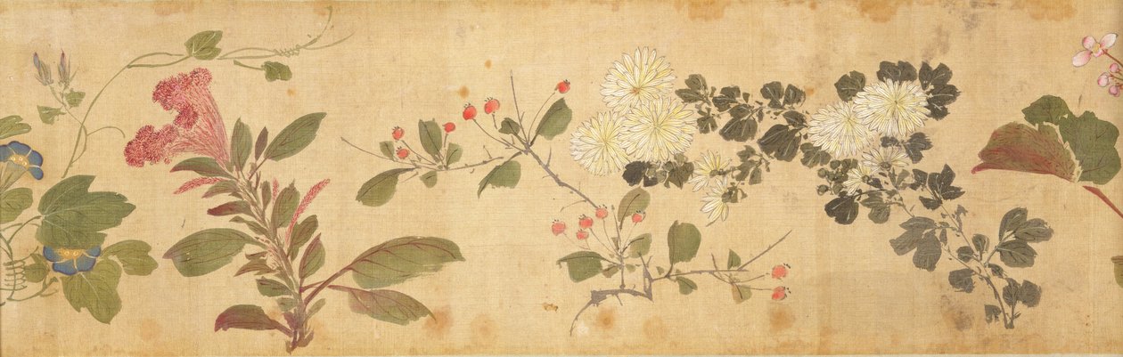Hundert Blumen, frühes 17. Jahrhundert (Detail) von Jiayan Chen