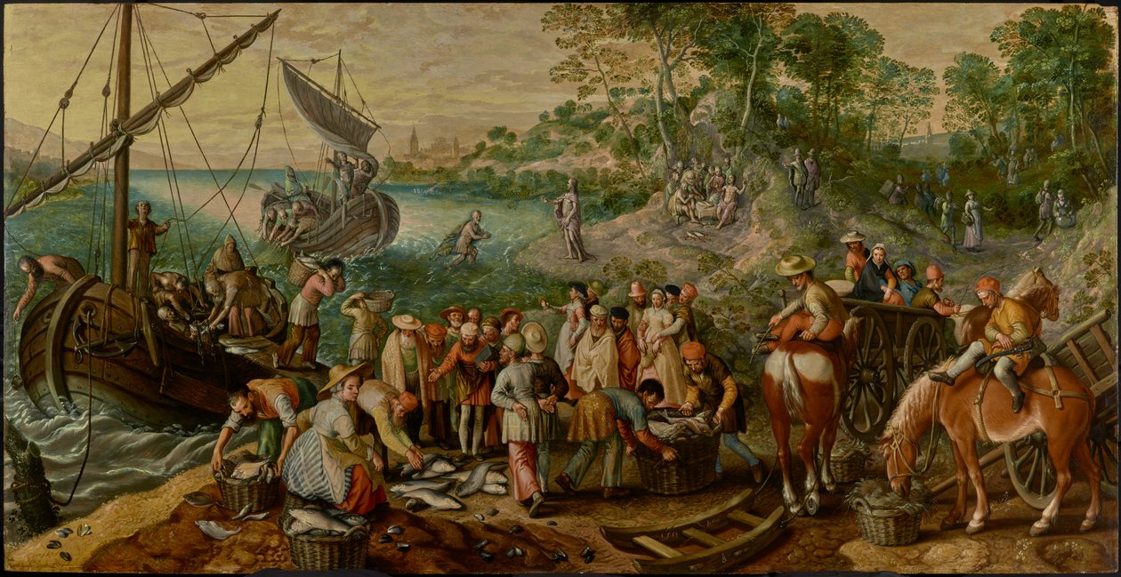 Der wunderbare Fischfang von Joachim Beuckelaer or Bueckelaer