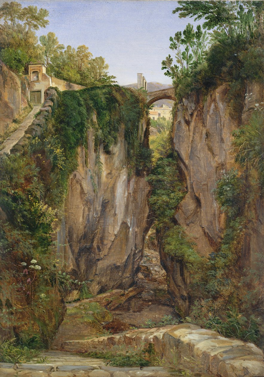 Ein felsiges Tal in Sorrent, 1823 von Joachim Faber