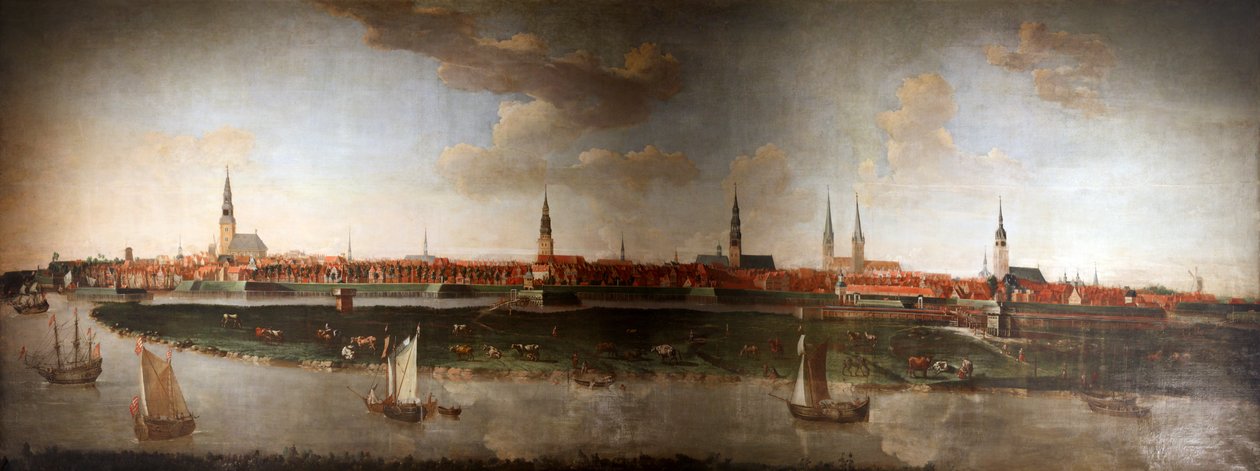 Stadtansicht von Hamburg 1861 von Joachim Luhn