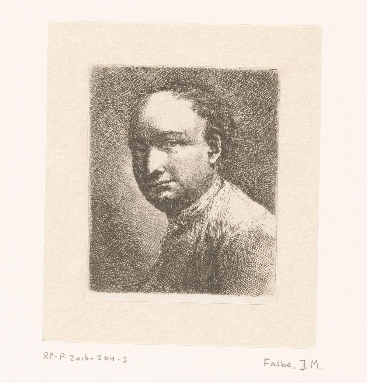 Porträt des Malers Johann Harper von Joachim Martin Falbe